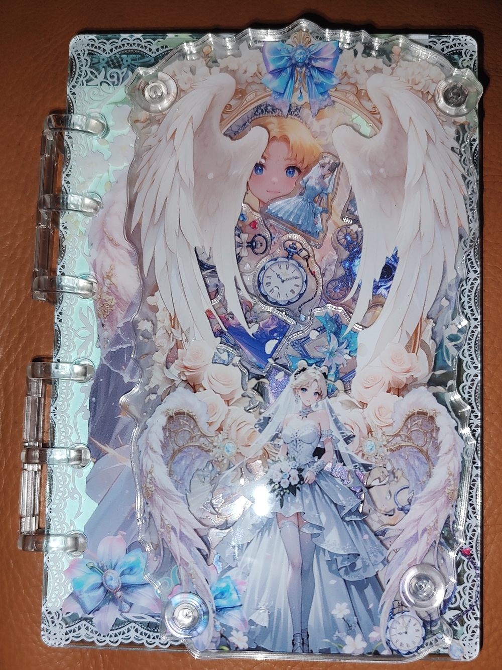 New! A7 Sailor Moon Acrylic Shaker Notebook With Paper